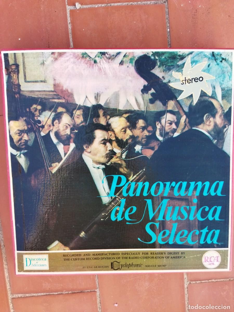 Discos de vinilo: caja de 8 lps + librito de 20 PANORAMA DE MUSICA SELECTA selecciones del reader&acute;s digest COMO NUEVOS