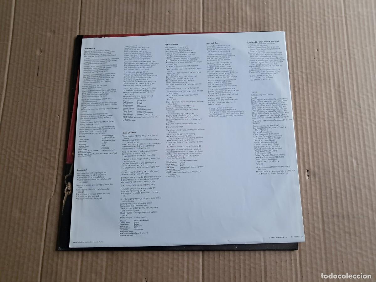 Discos de vinilo: BILLY JOEL - STORM FRONT LP 1989 EDICION ESPA&Ntilde;OLA - Foto 3
