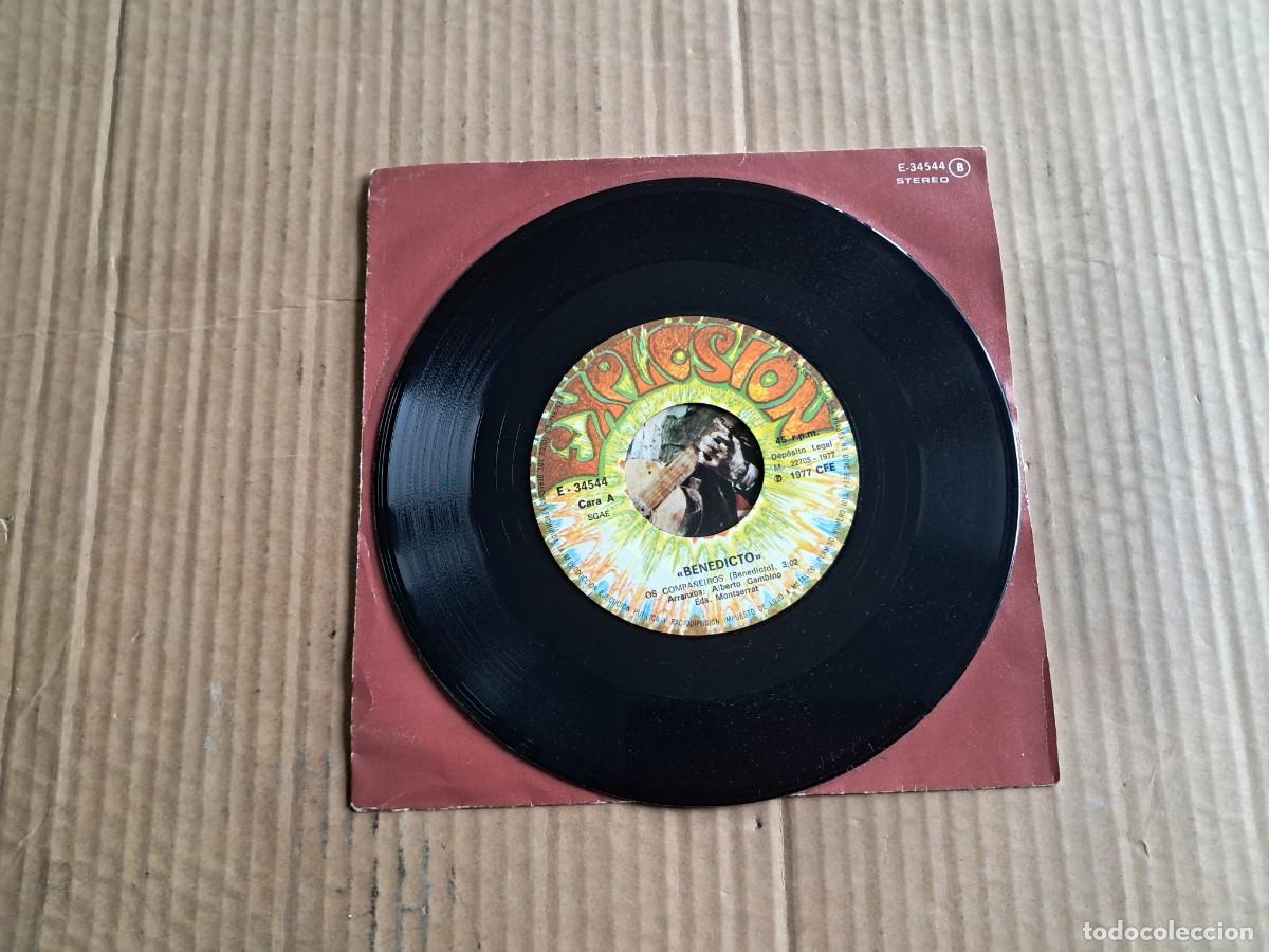 Discos de vinilo: BENEDICTO - OS COMPA&Ntilde;EIROS SINGLE 1977 - Foto 2
