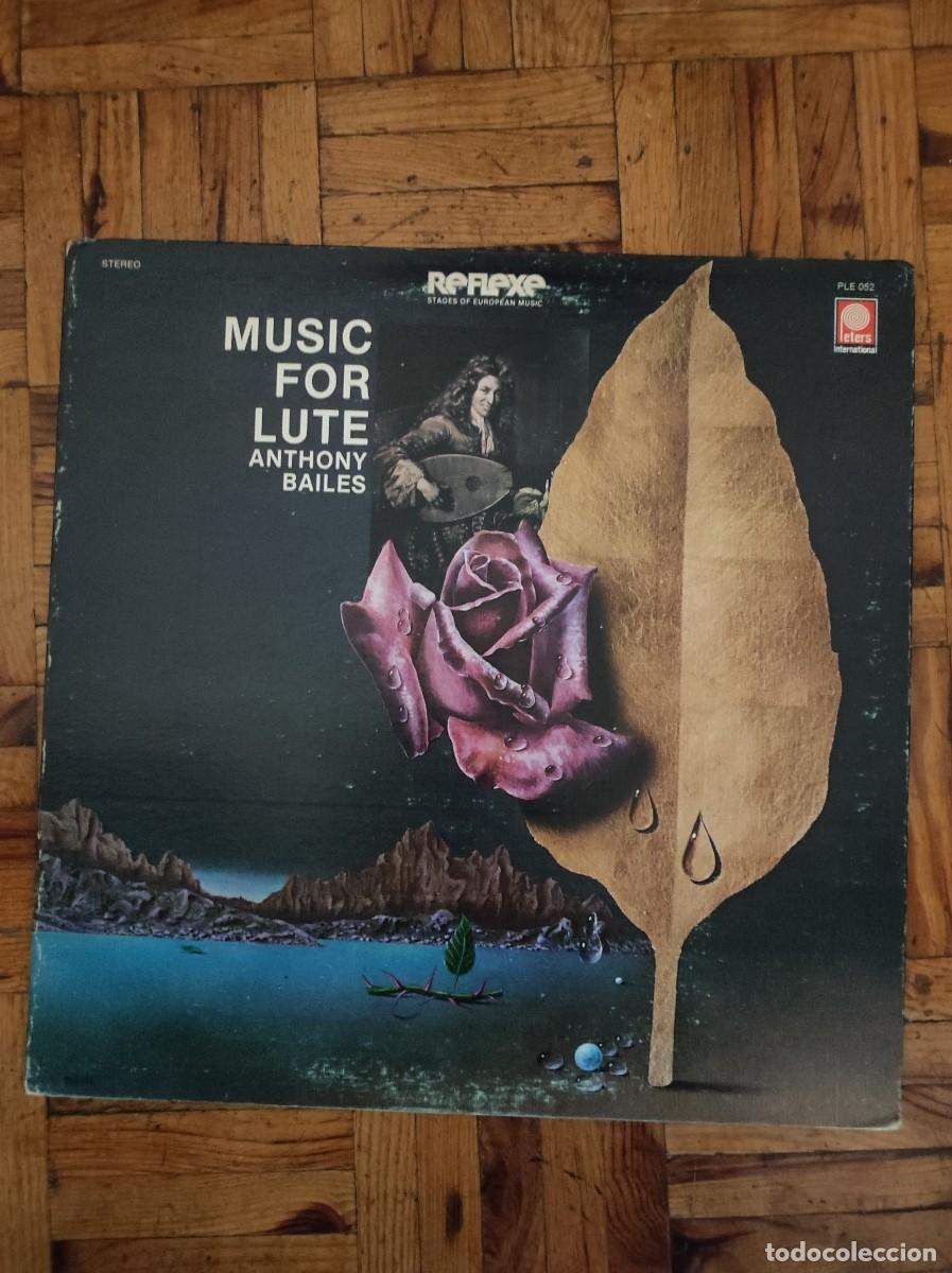 Discos de vinilo: Anthony Bailes &ndash; Pi&egrave;ces De Luth Lp gatefold - 1977 - Foto 2