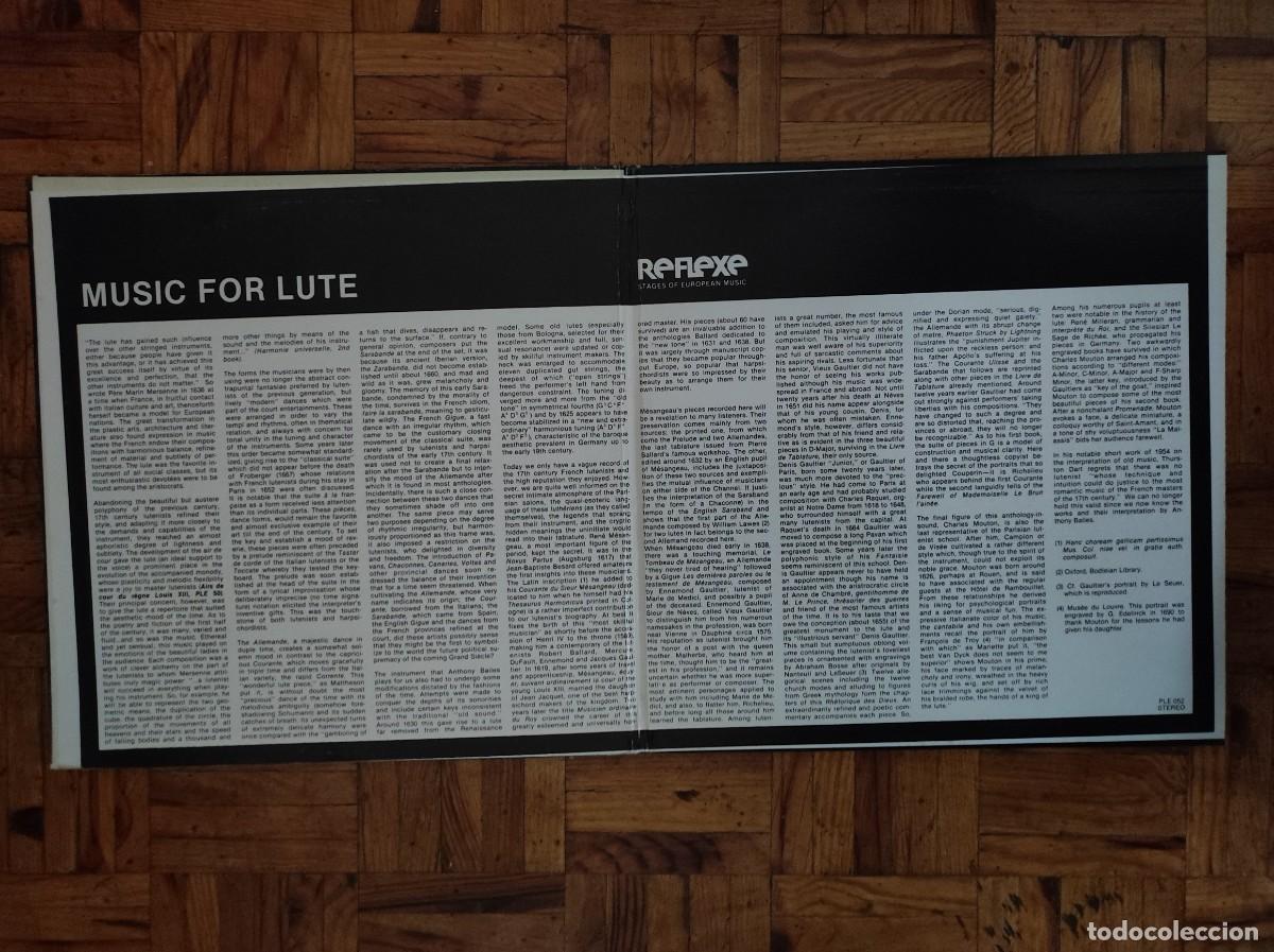 Discos de vinilo: Anthony Bailes &ndash; Pi&egrave;ces De Luth Lp gatefold - 1977 - Foto 3