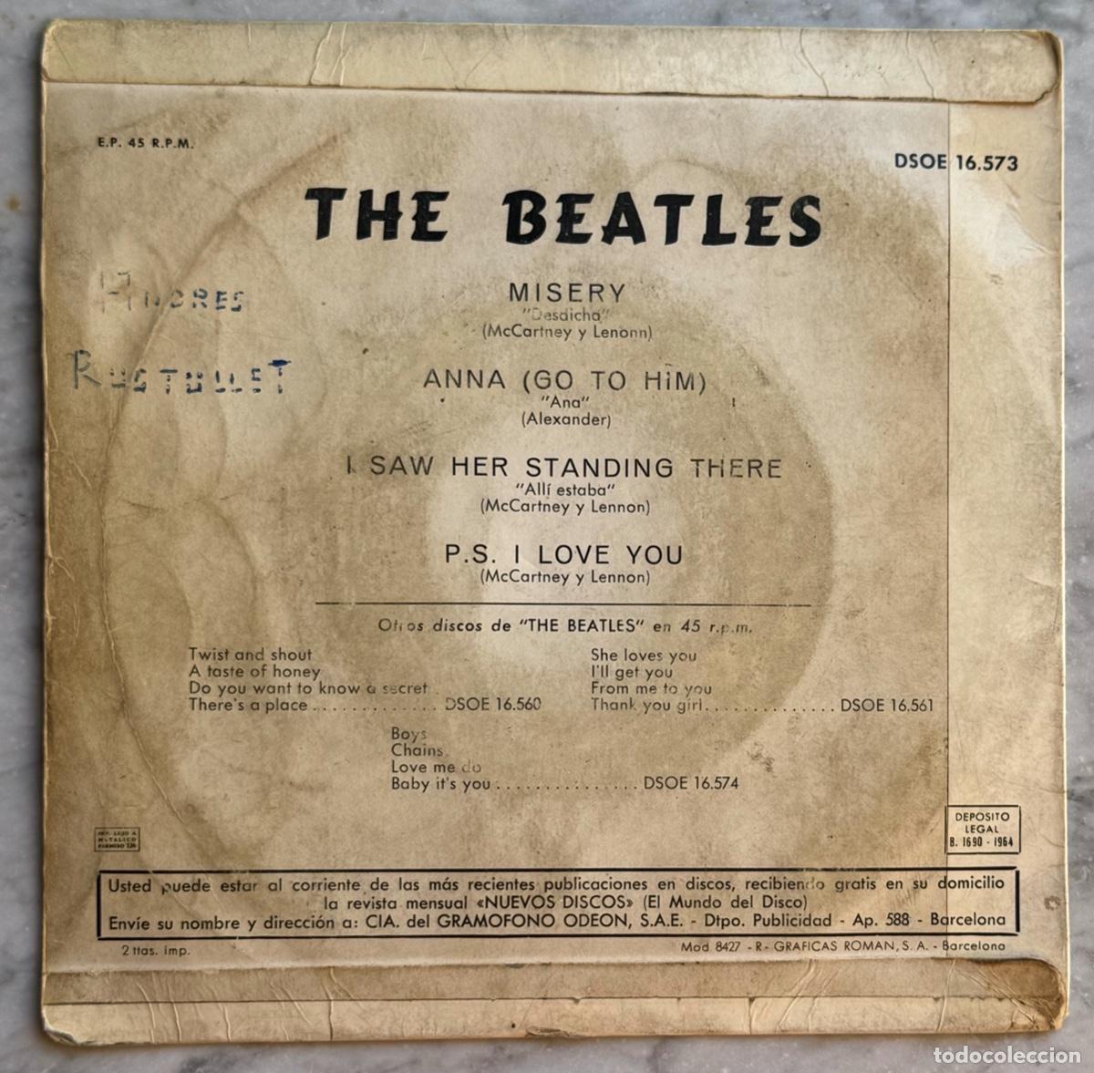 Discos de vinilo: THE BEATLES - Lote de 2 singles y 3 eps - Ediciones espa&ntilde;olas - Foto 2