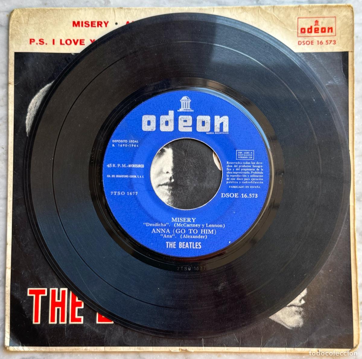 Discos de vinilo: THE BEATLES - Lote de 2 singles y 3 eps - Ediciones espa&ntilde;olas - Foto 3