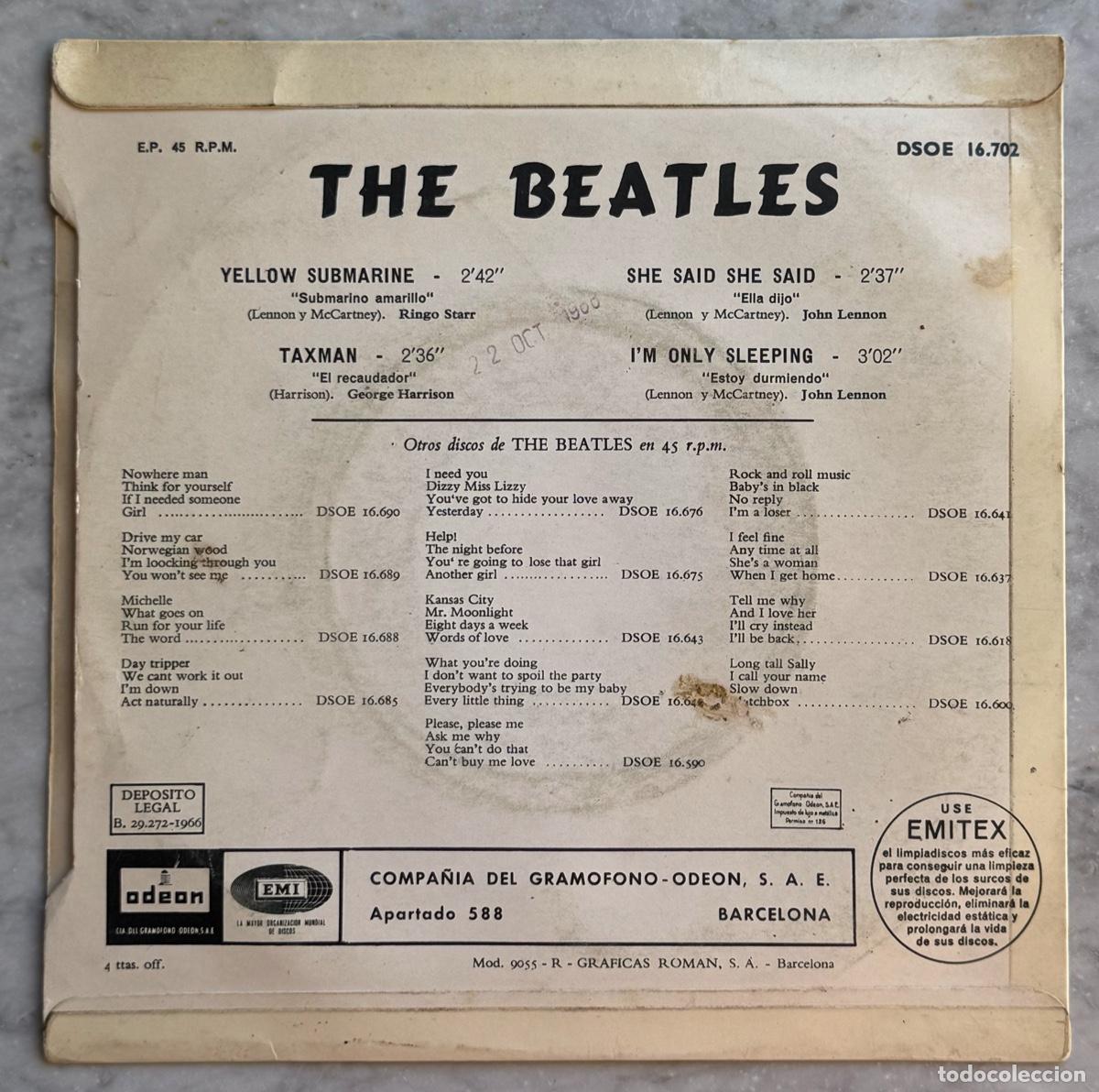 Discos de vinilo: THE BEATLES - Lote de 2 singles y 3 eps - Ediciones espa&ntilde;olas - Foto 10