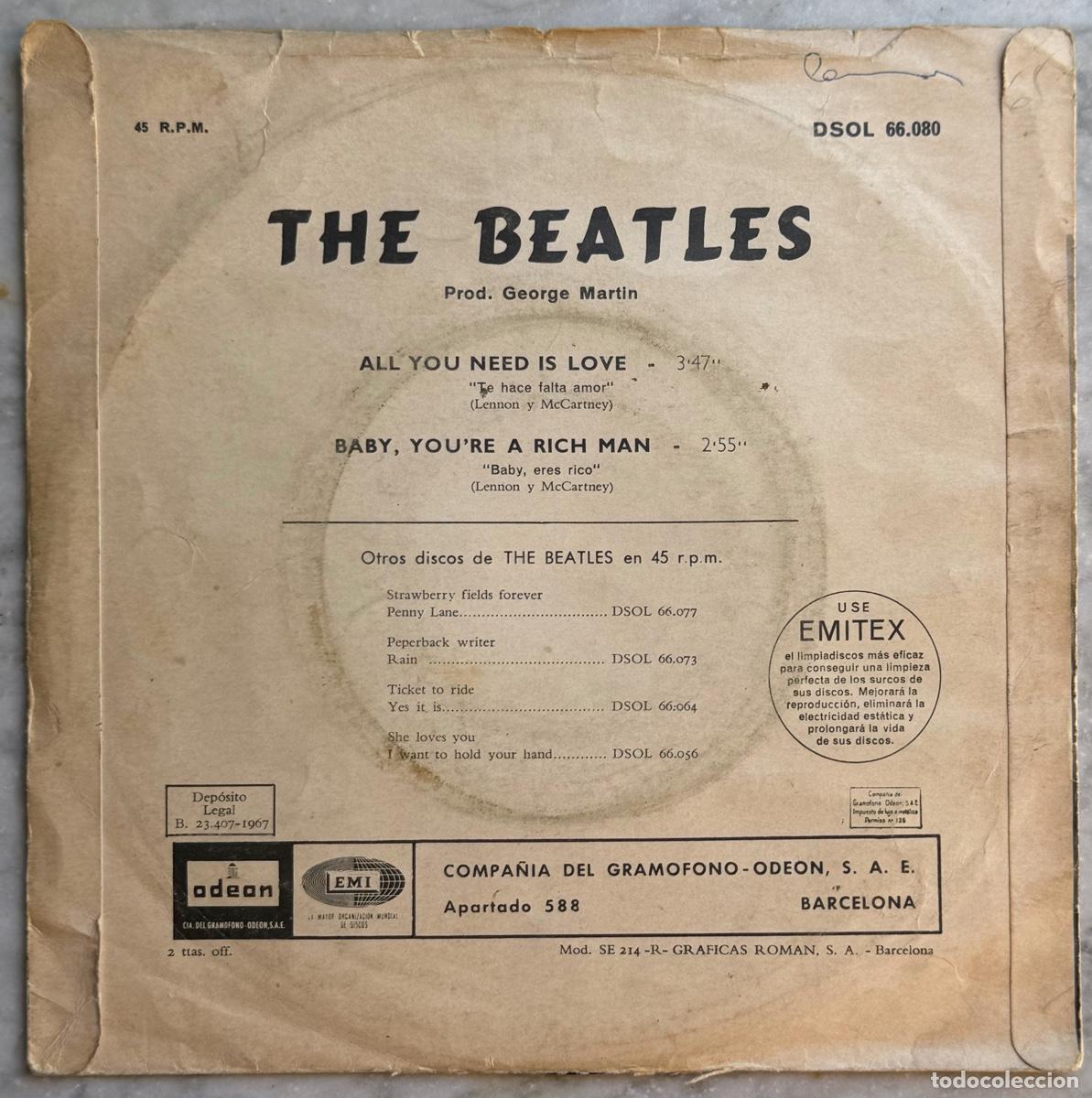 Discos de vinilo: THE BEATLES - Lote de 2 singles y 3 eps - Ediciones espa&ntilde;olas - Foto 14