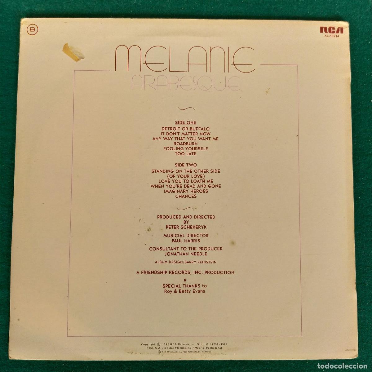 Discos de vinilo: Melanie &ndash; Arabesque 1982 - Foto 2