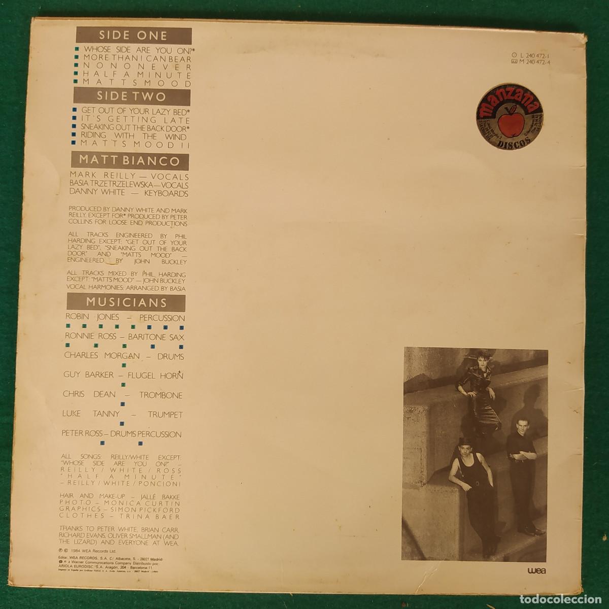 Discos de vinilo: Matt Bianco &ndash; Whose Side Are You On - Foto 2