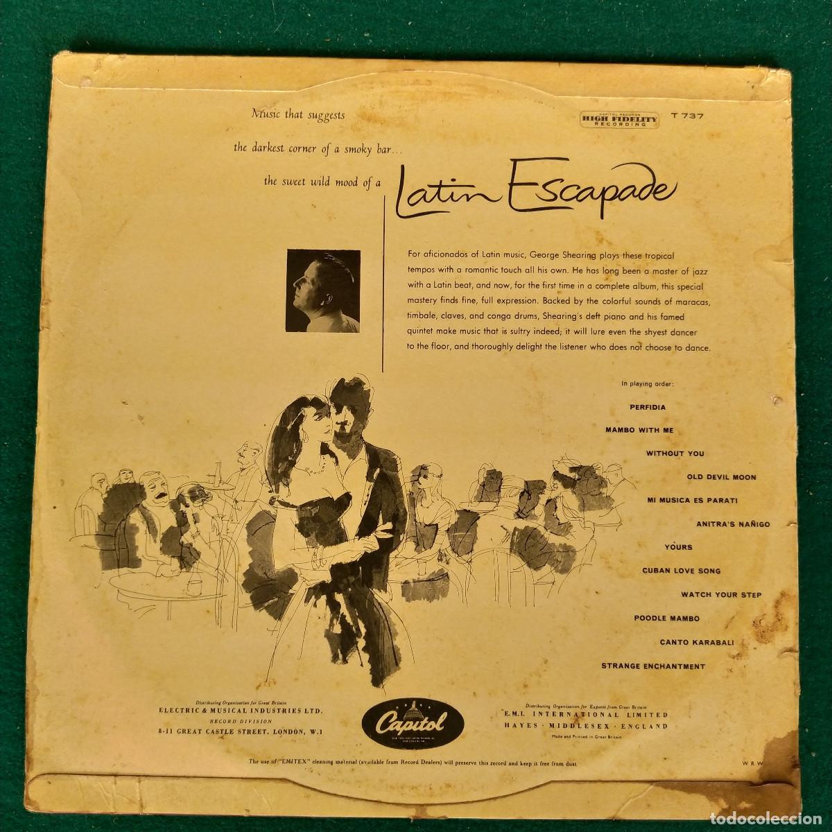 Discos de vinilo: The George Shearing Quintet &ndash; Latin Escapade - Foto 2