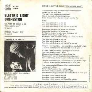 Discos de vinilo: Electric Light Orchestra &lrm;&ndash; Un Poco De Amor - Foto 2