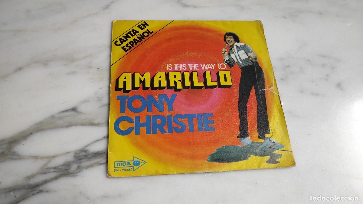 Discos de vinilo: SINGLE TONY CHRISTIE - AMARILLO - Foto 1