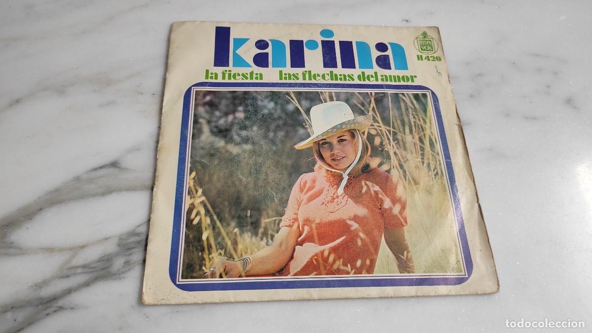 Discos de vinilo: SINGLE KARINA - LA FIESTA - Foto 1