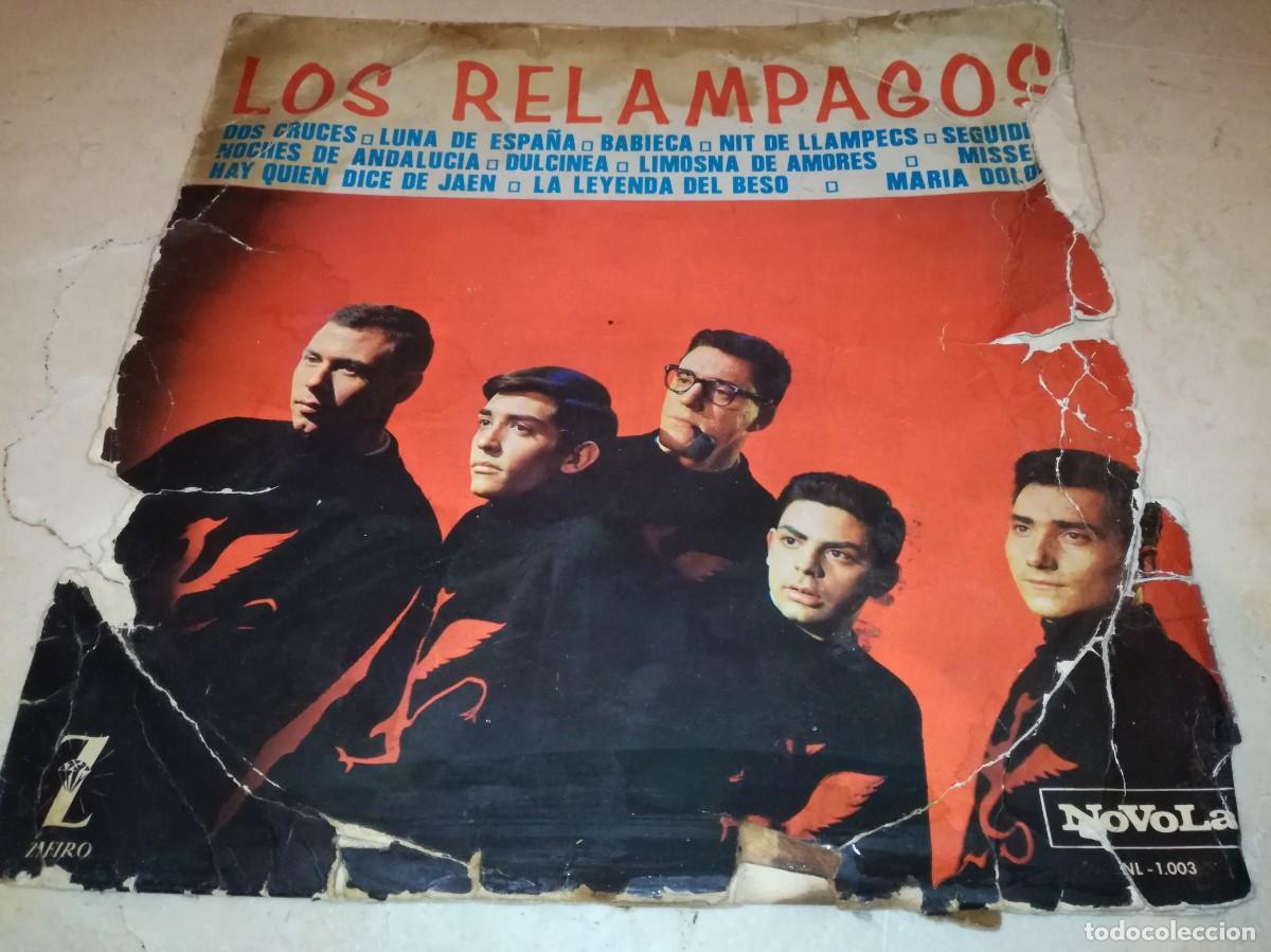 Discos de vinilo: LOS RELAMPAGOS-SU PRIMER LP-ORIGINAL 1965 - Foto 1