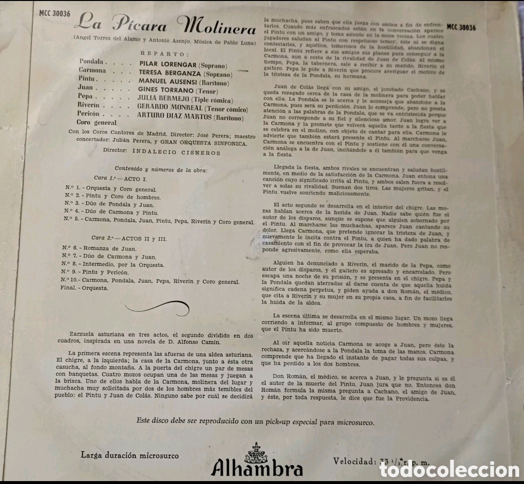 Discos de vinilo: La p&iacute;cara molinera de Pablo Luna - Foto 2