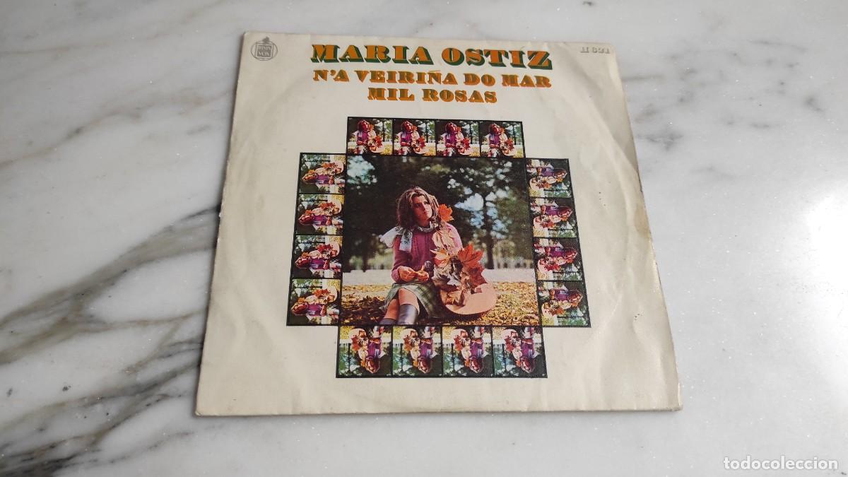 Discos de vinilo: SINGLE MAR&Iacute;A OSTIZ - N&acute;A VEIR&Ntilde;A DO MAR - Foto 1
