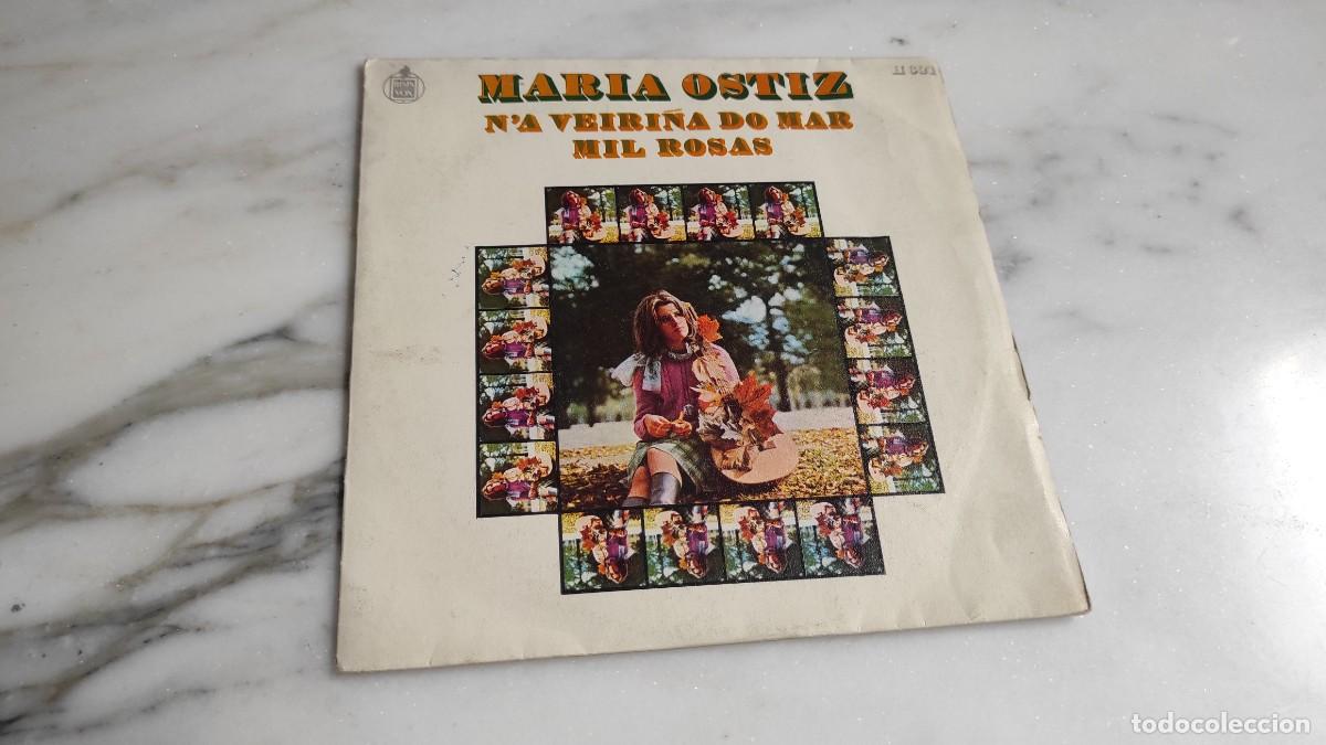 Discos de vinilo: SINGLE MAR&Iacute;A OSTIZ - N&acute;A VEIR&Ntilde;A DO MAR - Foto 1