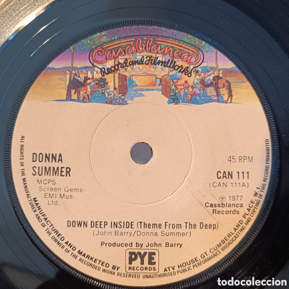 Discos de vinilo: Donna Summer / John Barry &ndash; Down Deep Inside (Theme From The Deep) - Foto 1
