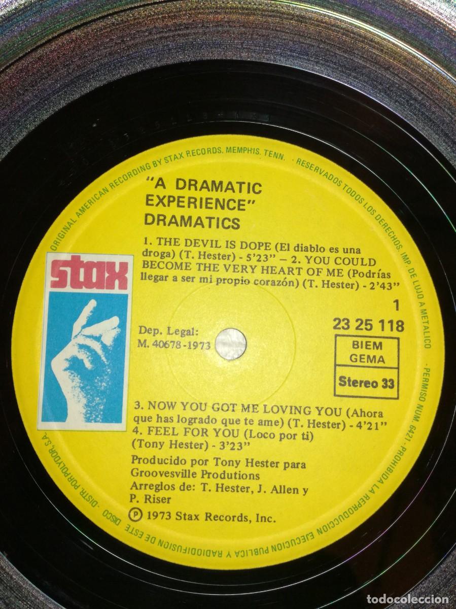 Discos de vinilo: THE DRAMATICS-A DRAMATIC EXPERIENCE-ORIGINAL ESPA&Ntilde;OL 1973 - Foto 3