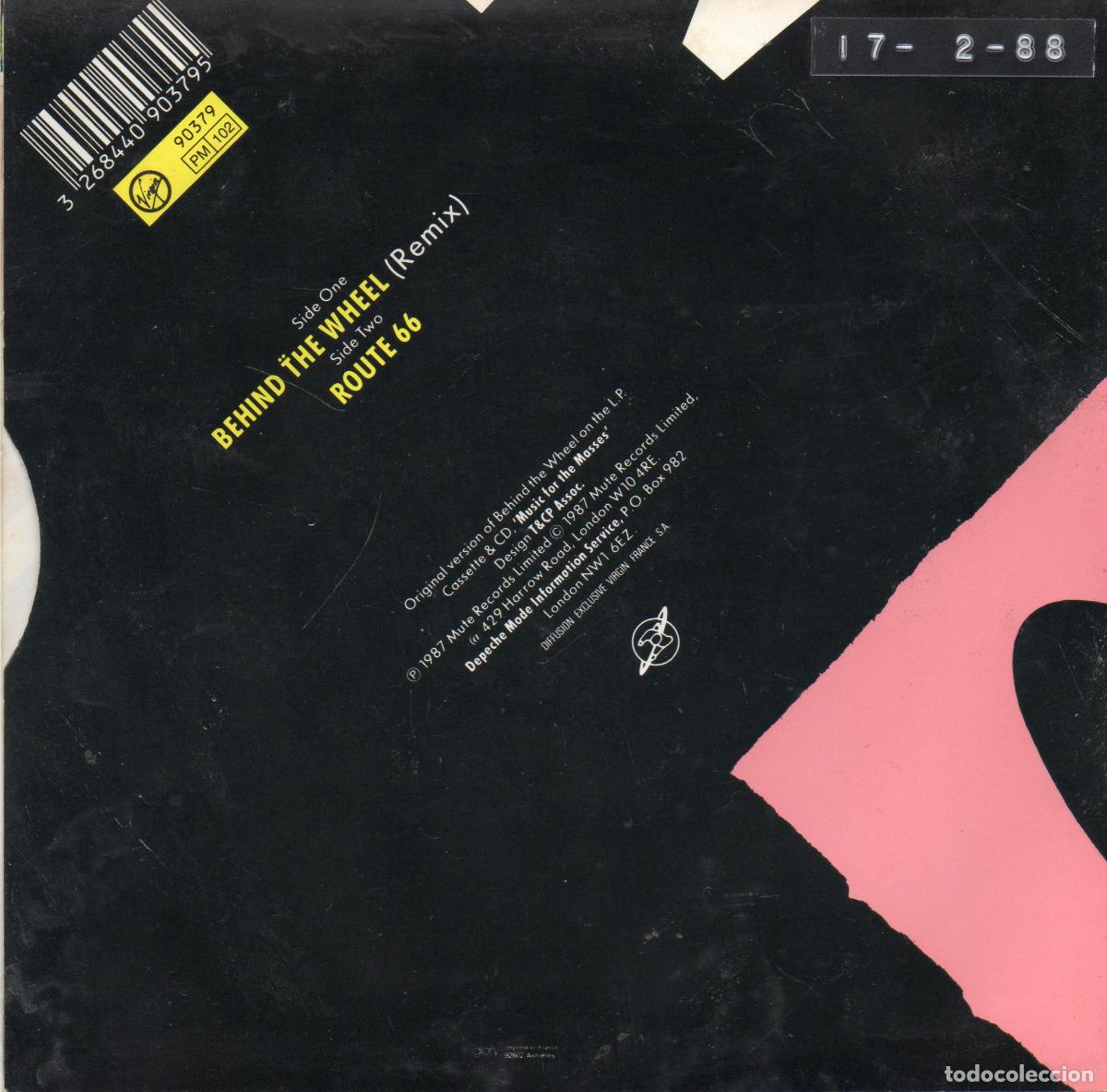 Discos de vinilo: DEPECHE MODE - BEHIND THE WHEEL - SINGLE - 1987 - UK - Foto 2