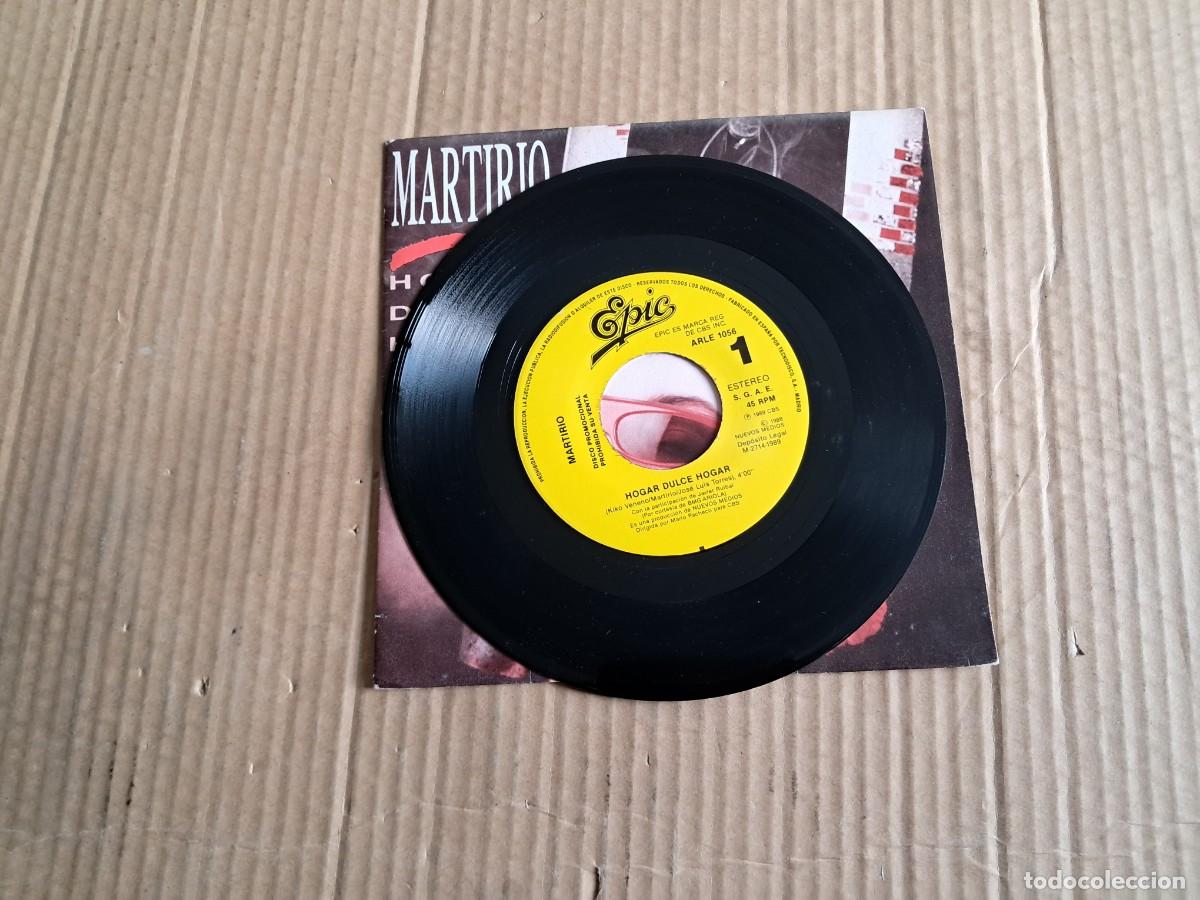 Discos de vinilo: MARTIRIO - HOGAR DULCE HOGAR SINGLE 1988 - Foto 2