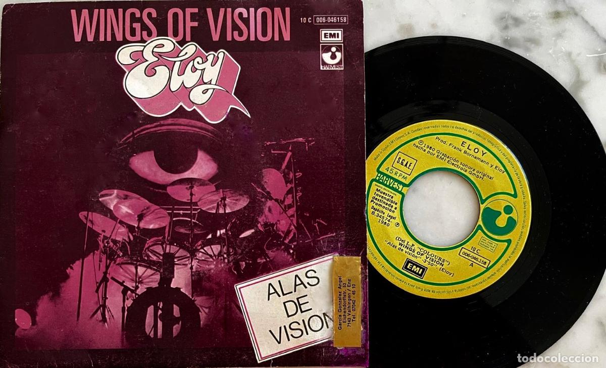 Vinyl-Schallplatten: ELOY, WINGS OF VISION. ALAS DE VISI&Oacute;N. SINGLE ORIGINAL ESPA&Ntilde;A PROMOCIONAL