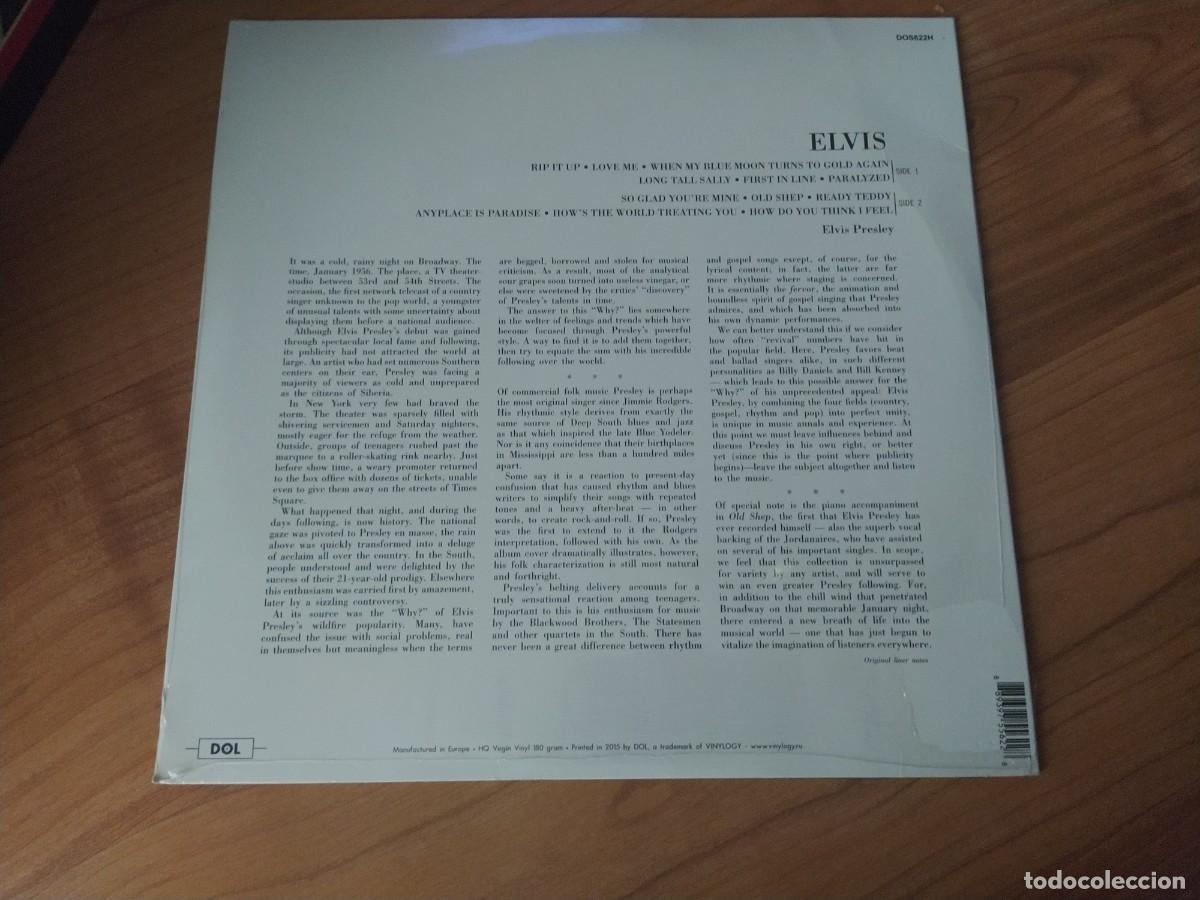 Discos de vinilo: Elvis lp 180 gramos printed 2015. Precintado - Foto 2