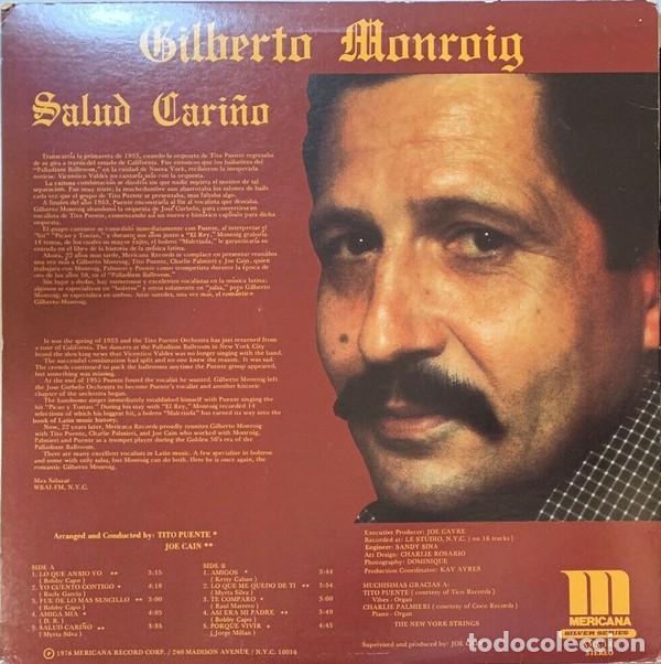 Discos de vinilo: Gilberto Monroig &lrm;&ndash; Salud Cari&ntilde;o - Foto 2