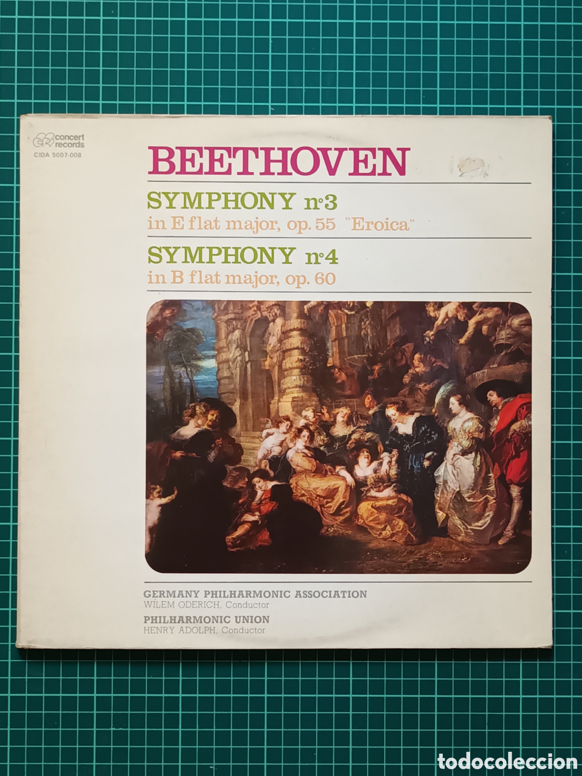 Discos de vinilo: Beethoven 2lp symphony n3 y n4 - Foto 1