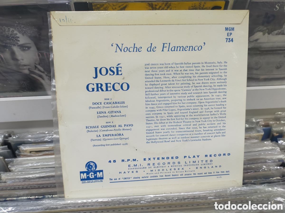 Discos de vinilo: Jos&eacute; greco ep doce cascabeles + 3 Inglaterra - Foto 2