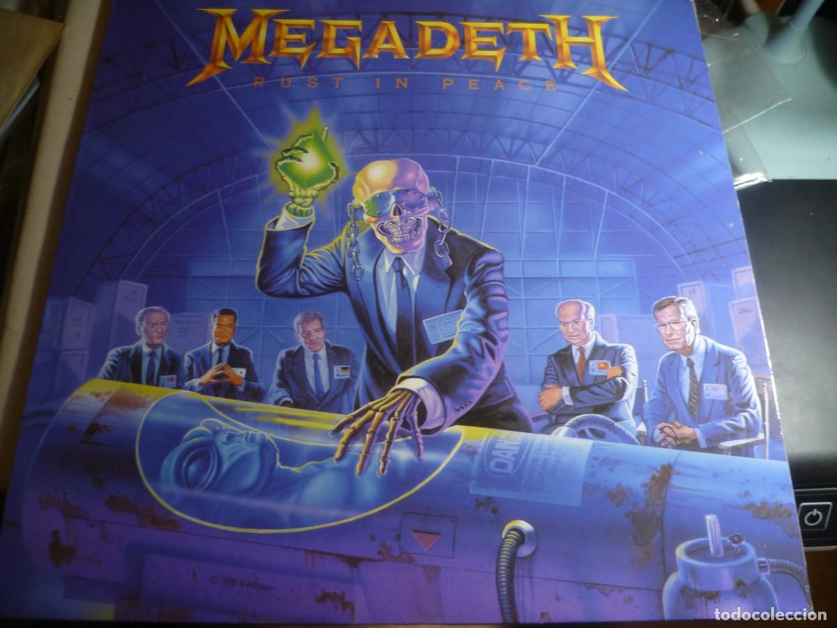 Discos de vinilo: Megadeth Rust In Peace LP original Espa&ntilde;a 1990 - Foto 1