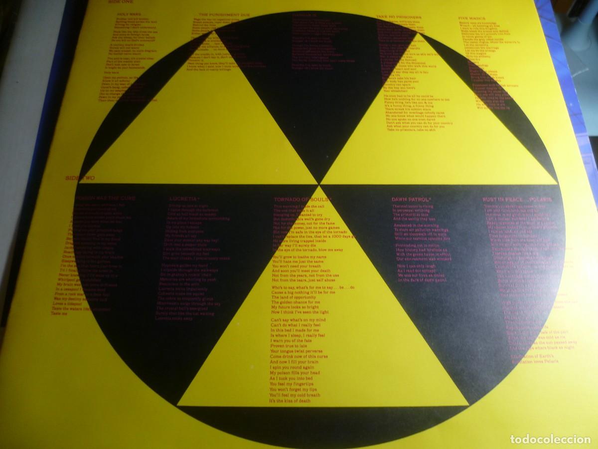 Discos de vinilo: Megadeth Rust In Peace LP original Espa&ntilde;a 1990 - Foto 5