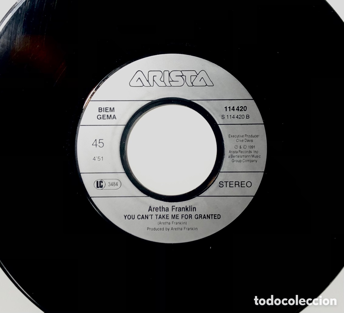 Discos de vinilo: ARETHA FRANKLIN (Single 7&rdquo;) - Foto 3