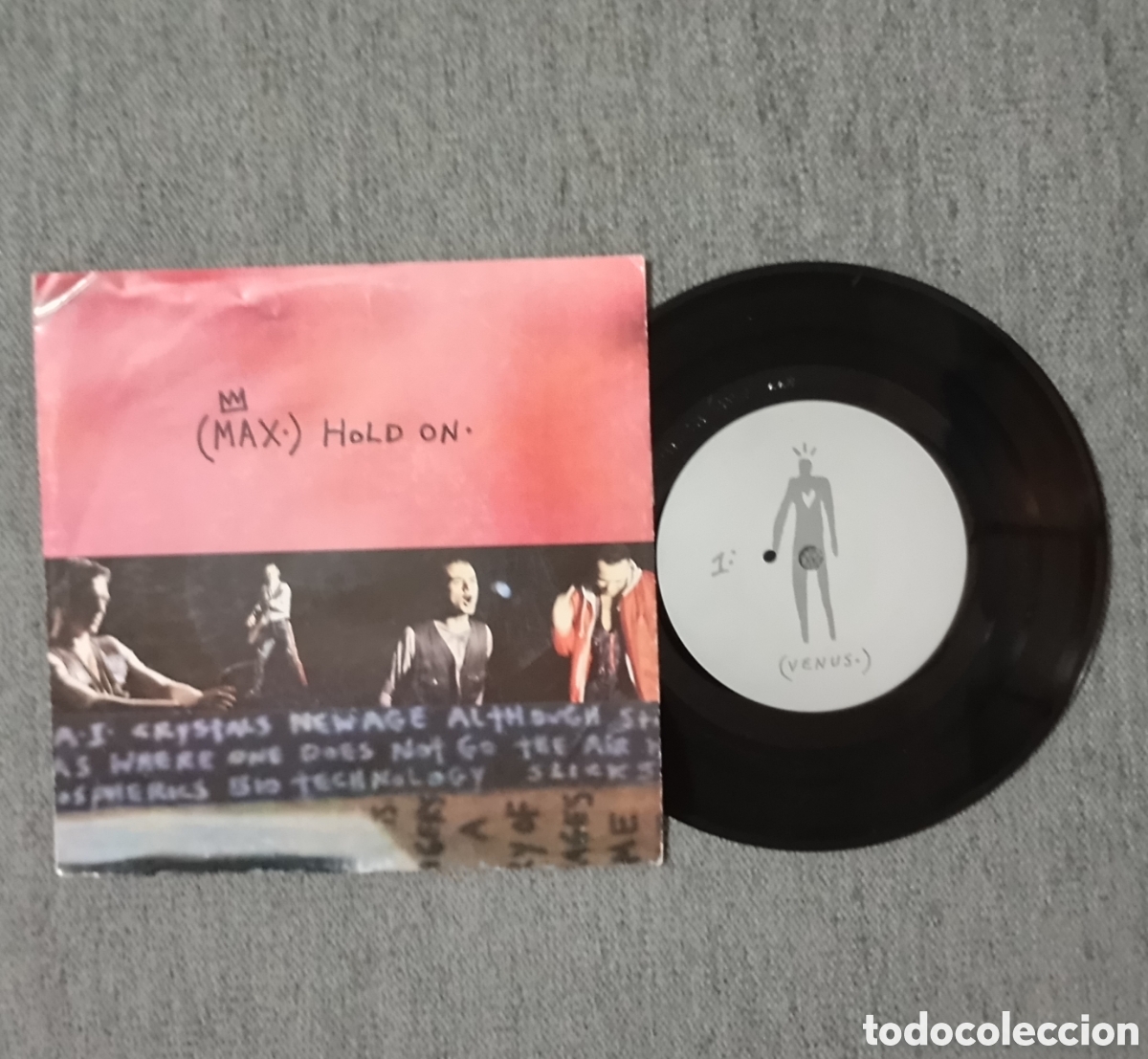 Discos de vinilo: Max. Hold On/ Overdrive. Single 7&rdquo;, a&ntilde;o 1992. - Foto 1