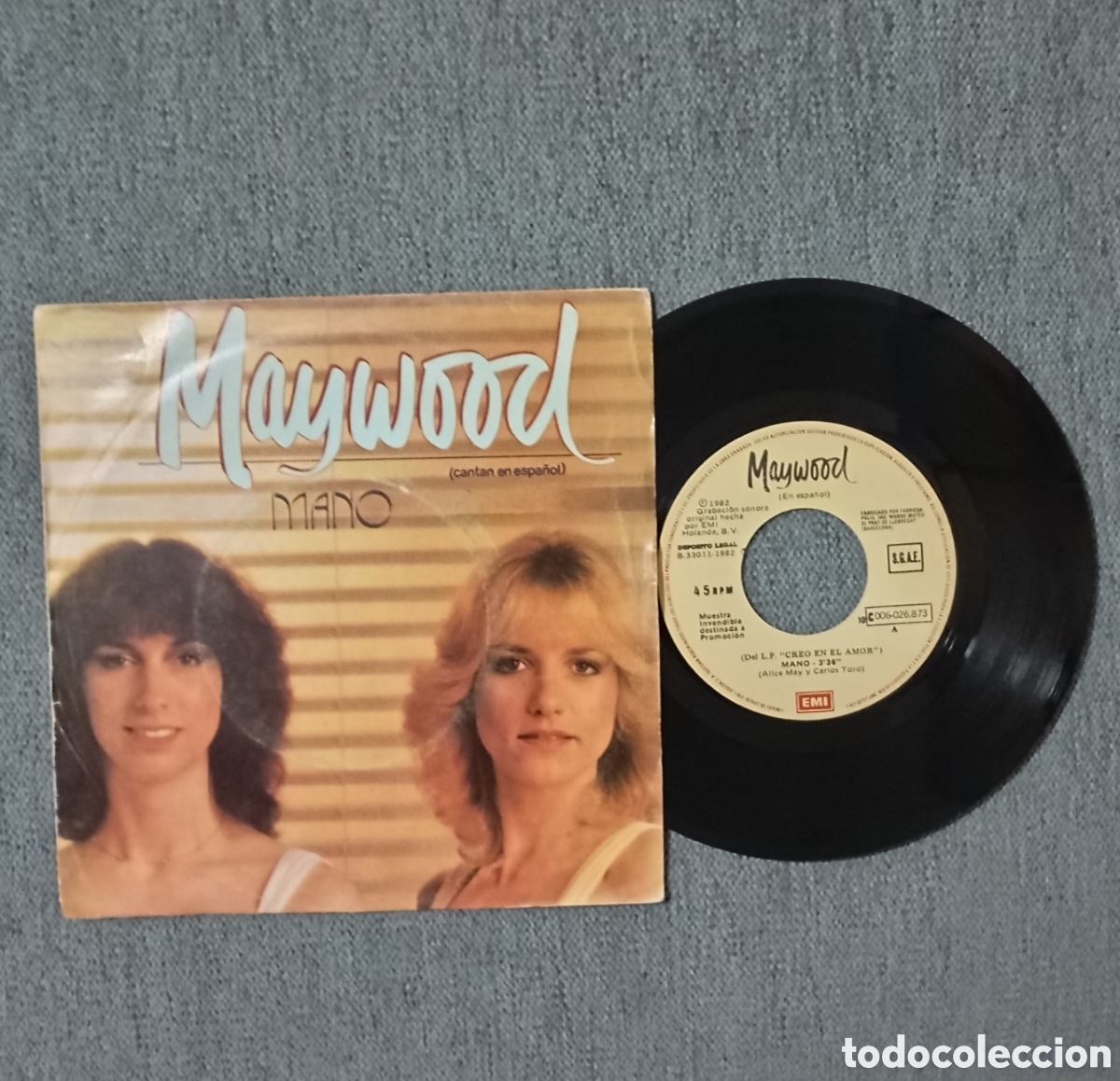Vinyl-Schallplatten: Maywood. Mano/ Pasadena. Single 7&rdquo;, a&ntilde;o 1982.