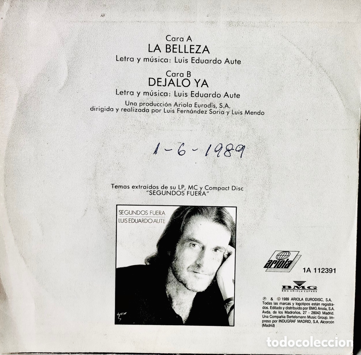 Discos de vinilo: LUIS EDUARDO AUT&Eacute;NTICA &ldquo;LA BELLEZA&rdquo; - Foto 2