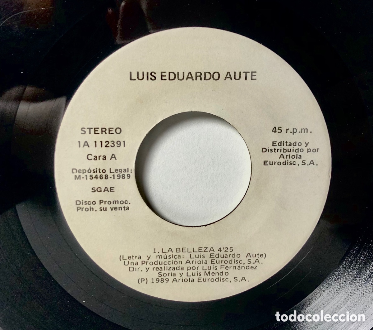 Discos de vinilo: LUIS EDUARDO AUT&Eacute;NTICA &ldquo;LA BELLEZA&rdquo; - Foto 3