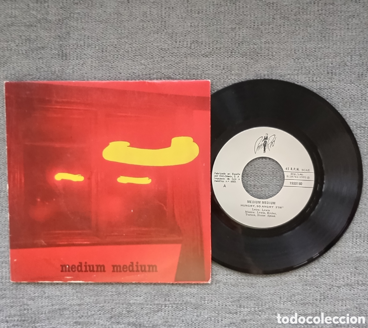 Discos de vinilo: Medium Medium. Hungry, So Hungry/ Nadsat Dream. Single 7&rdquo;, a&ntilde;o 1981. - Foto 1