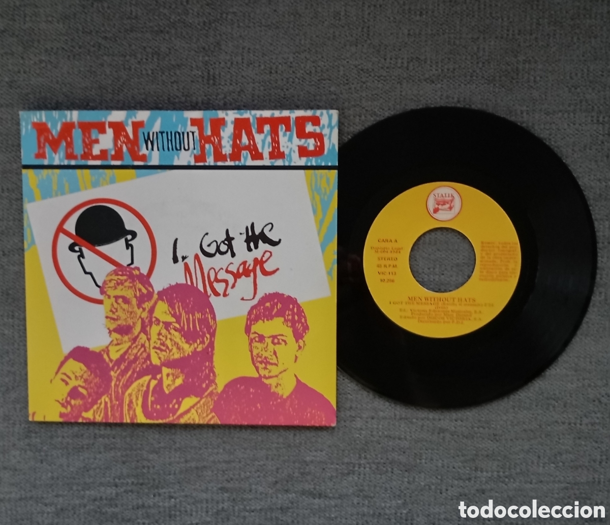 Discos de vinilo: Men Without Hats. I Got The Message/ Utter Space. Single 7&rdquo;, a&ntilde;o 1983. - Foto 1