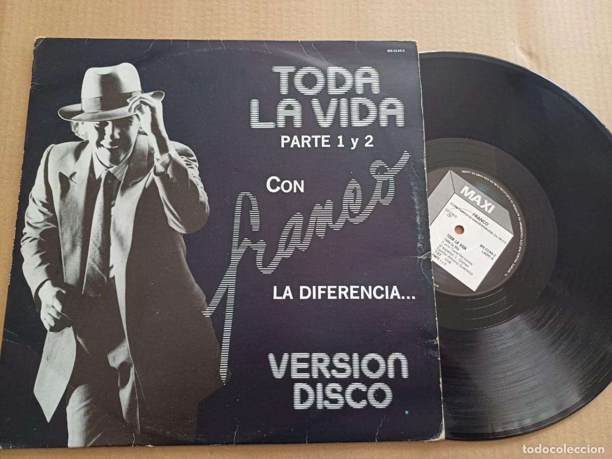 Vinyl-Schallplatten: Franco-Toda La Vida-12&rdquo;MAXI SINGLE-Mexico 1986 PEERLESS