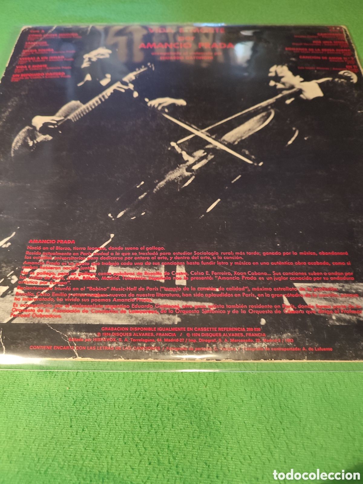 Discos de vinilo: Amancio Prada - Vida e morte - Foto 4