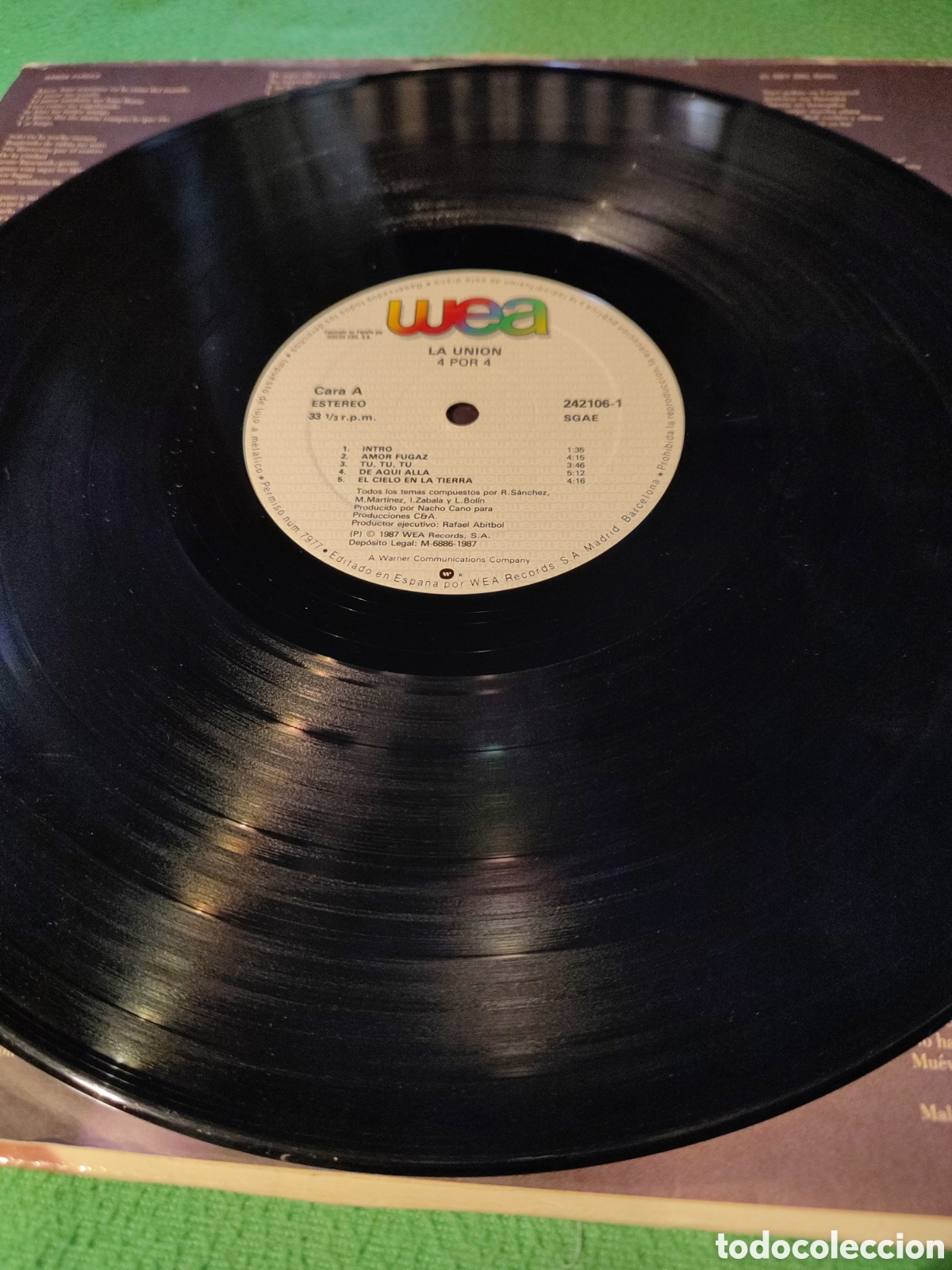 Discos de vinilo: La Uni&oacute;n - 4 X 4 vinilo - Foto 3