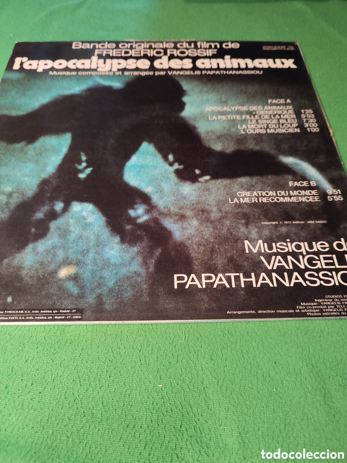 Discos de vinilo: Vangelis - Lapocalyse des animaux - Foto 2