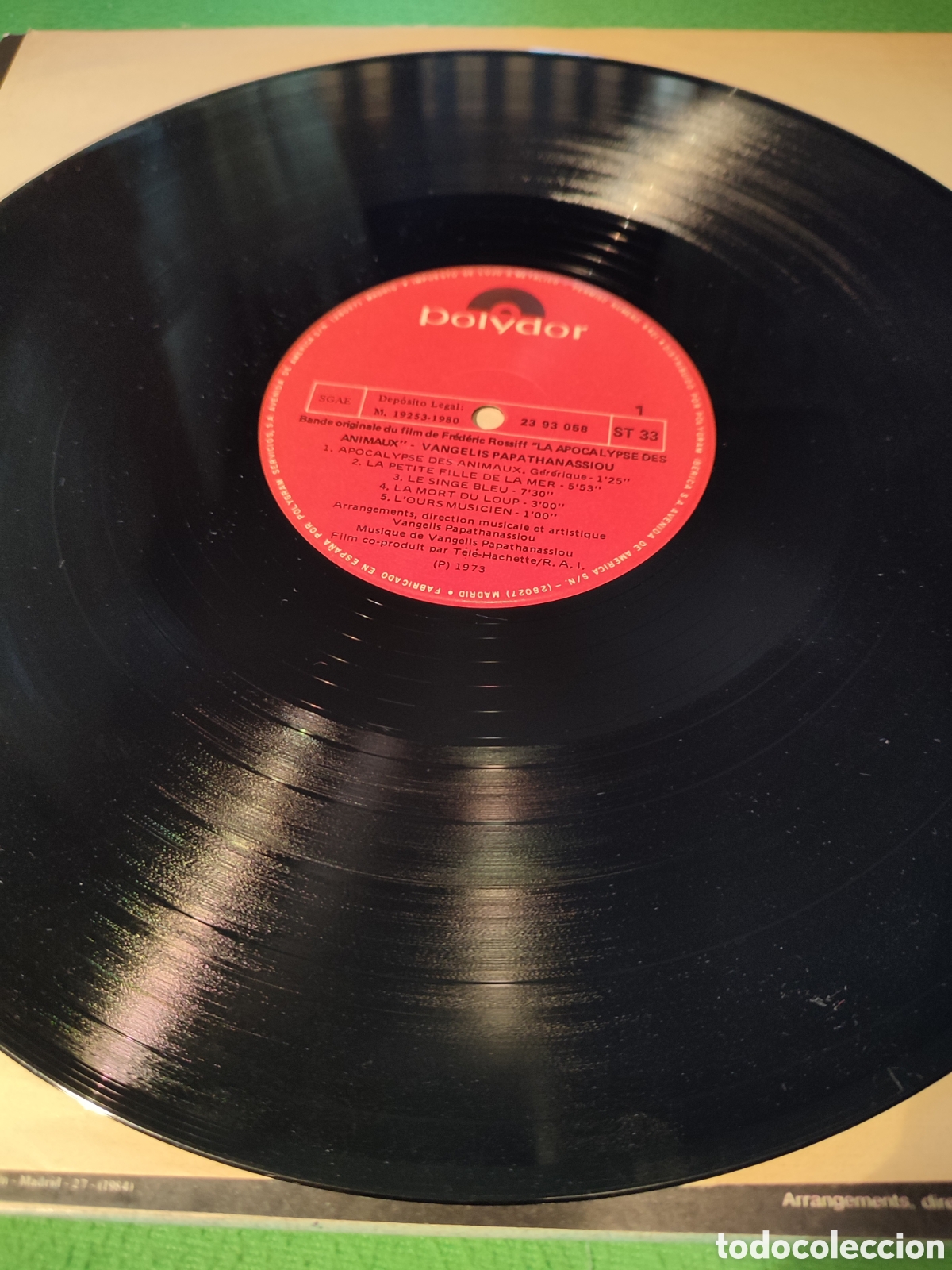 Discos de vinilo: Vangelis - Lapocalyse des animaux - Foto 3
