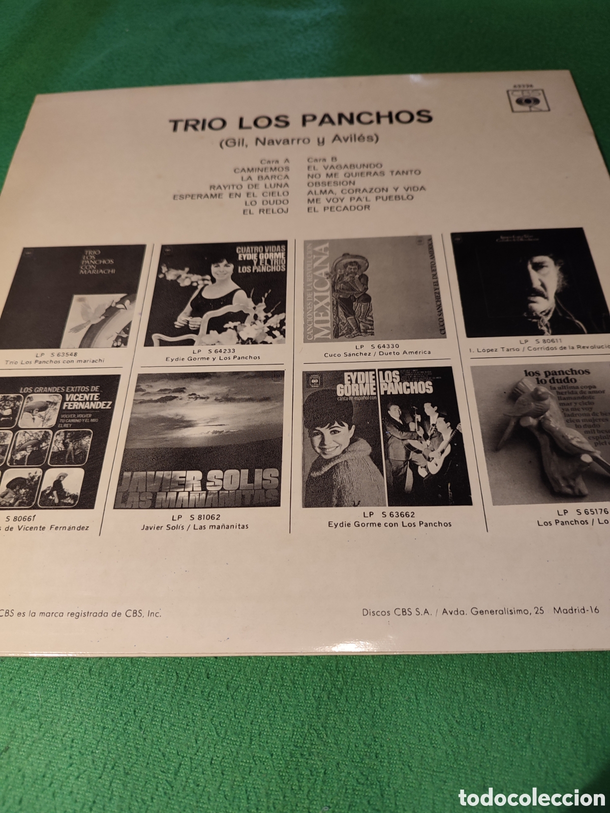 Discos de vinilo: Trio Los Panchos - Same - Foto 2