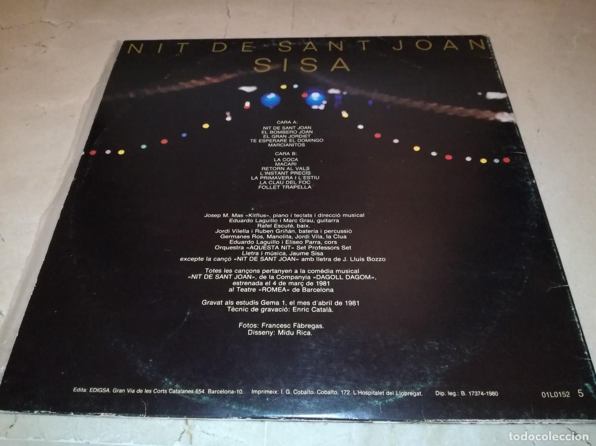 Discos de vinilo: JAUME SISA-NIT DE SANT JOAN-GATEFOLD-ORIGINAL 1981 - Foto 2