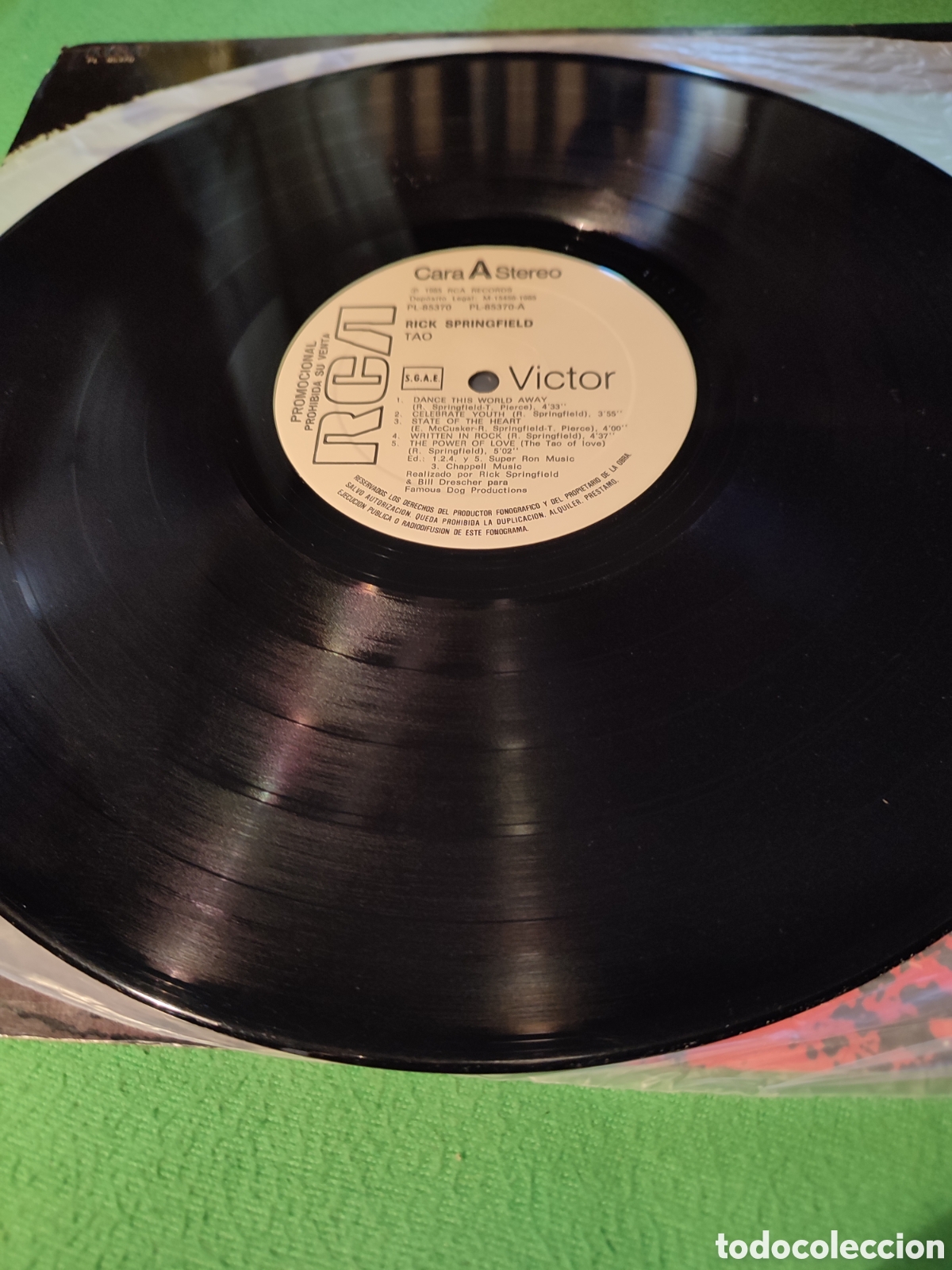 Discos de vinilo: Rick Springfield - Tao vinilo promo - Foto 3