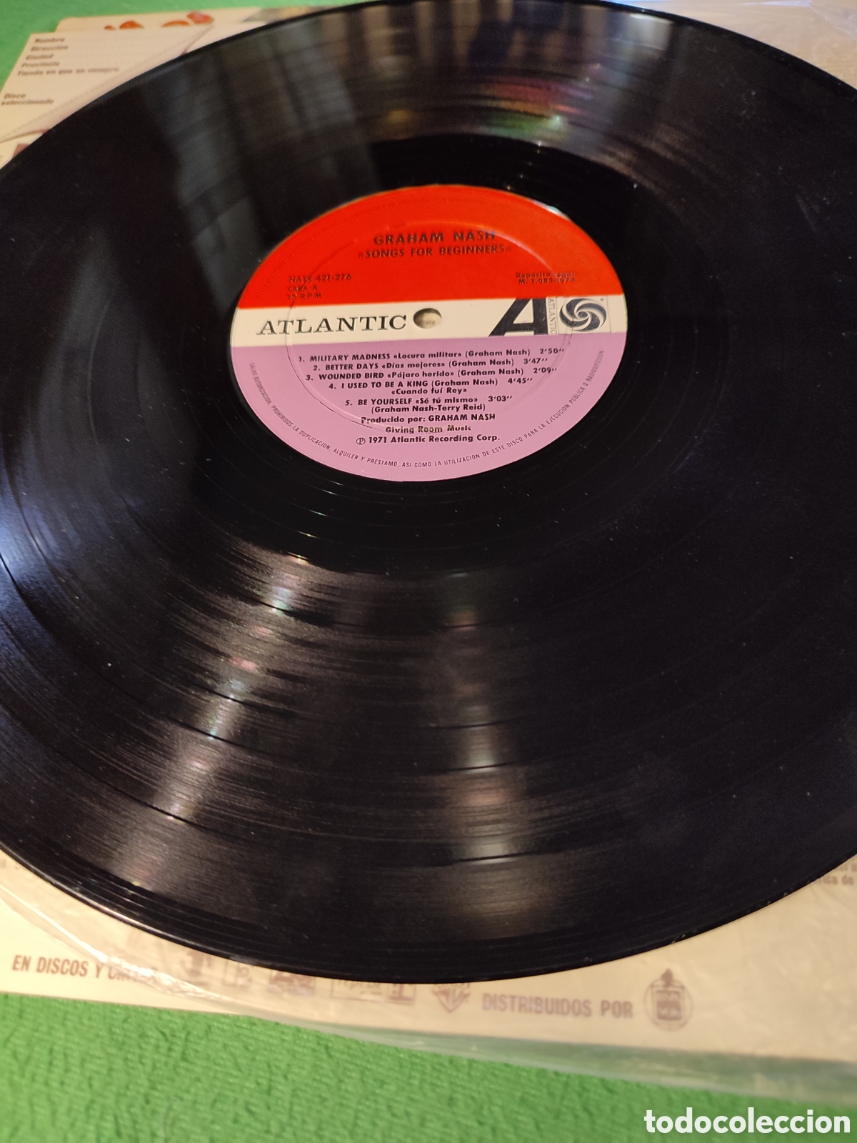 Discos de vinilo: Graham Nash - Songs for beginners - Foto 4