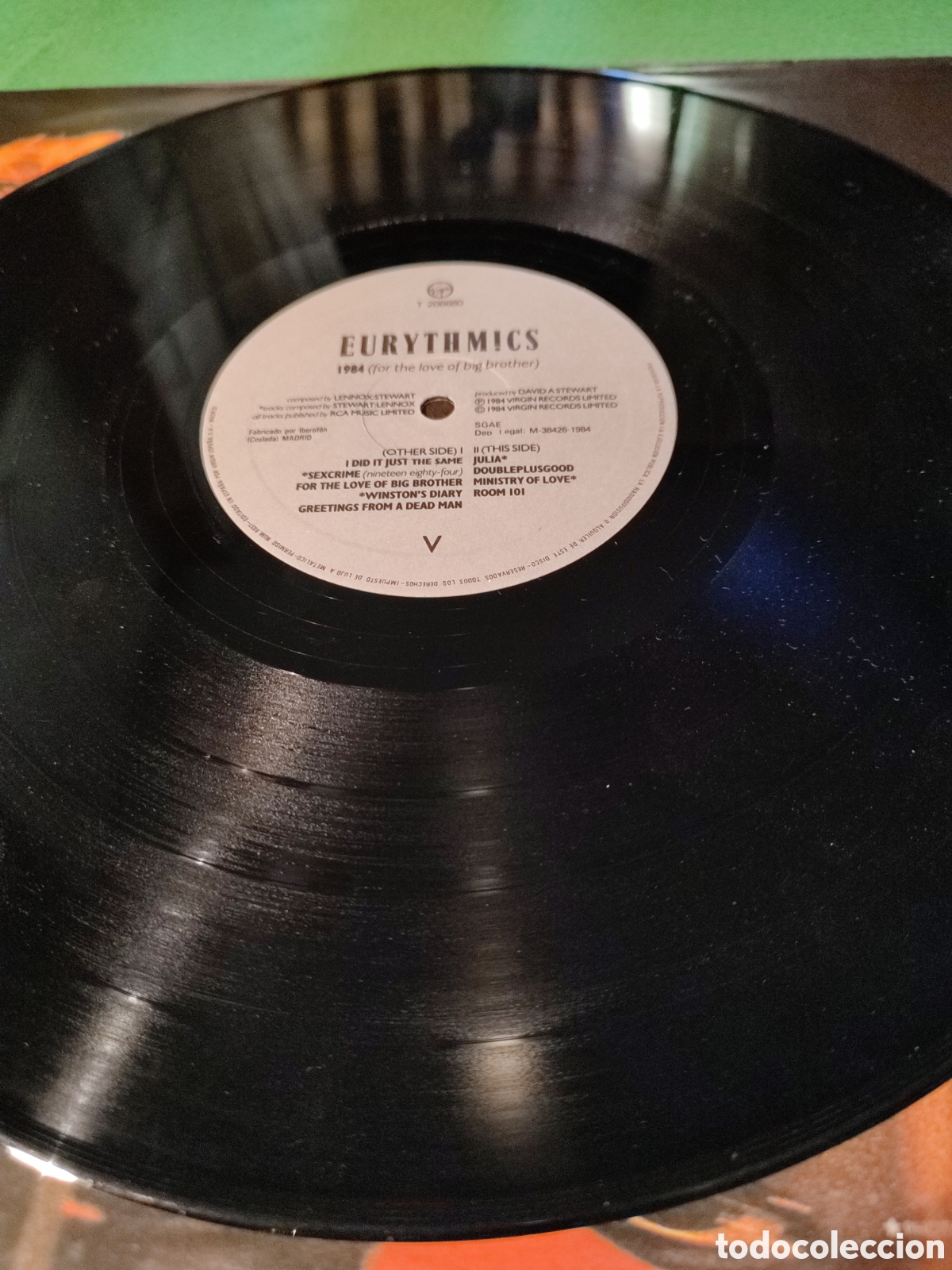 Discos de vinilo: Eurythmics - B.S.O 1984 - Foto 3