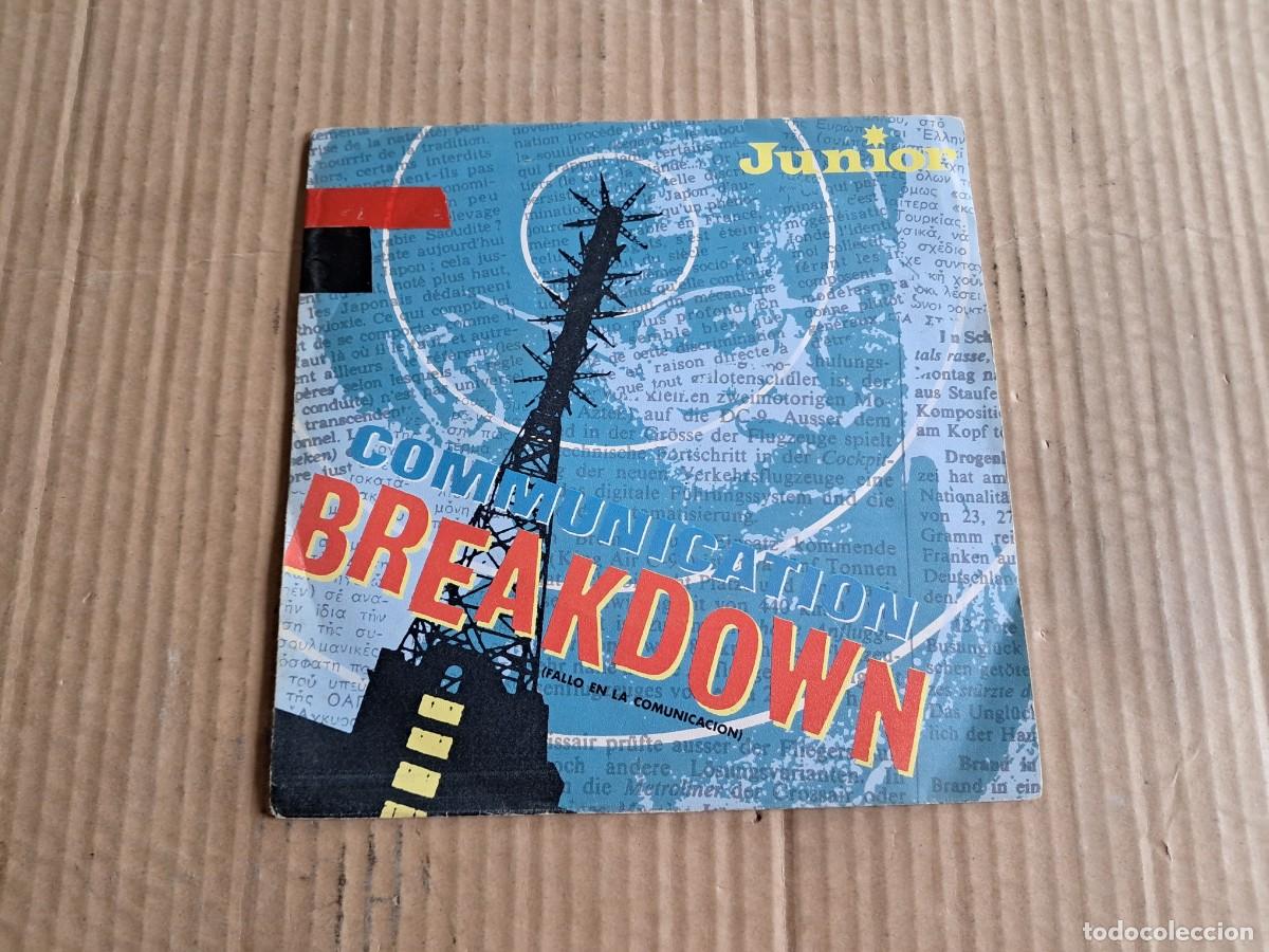 Discos de vinilo: JUNIOR - COMMUNICATION BREAKDOWN SINGLE 1983 EDICION ESPA&Ntilde;OLA - Foto 1
