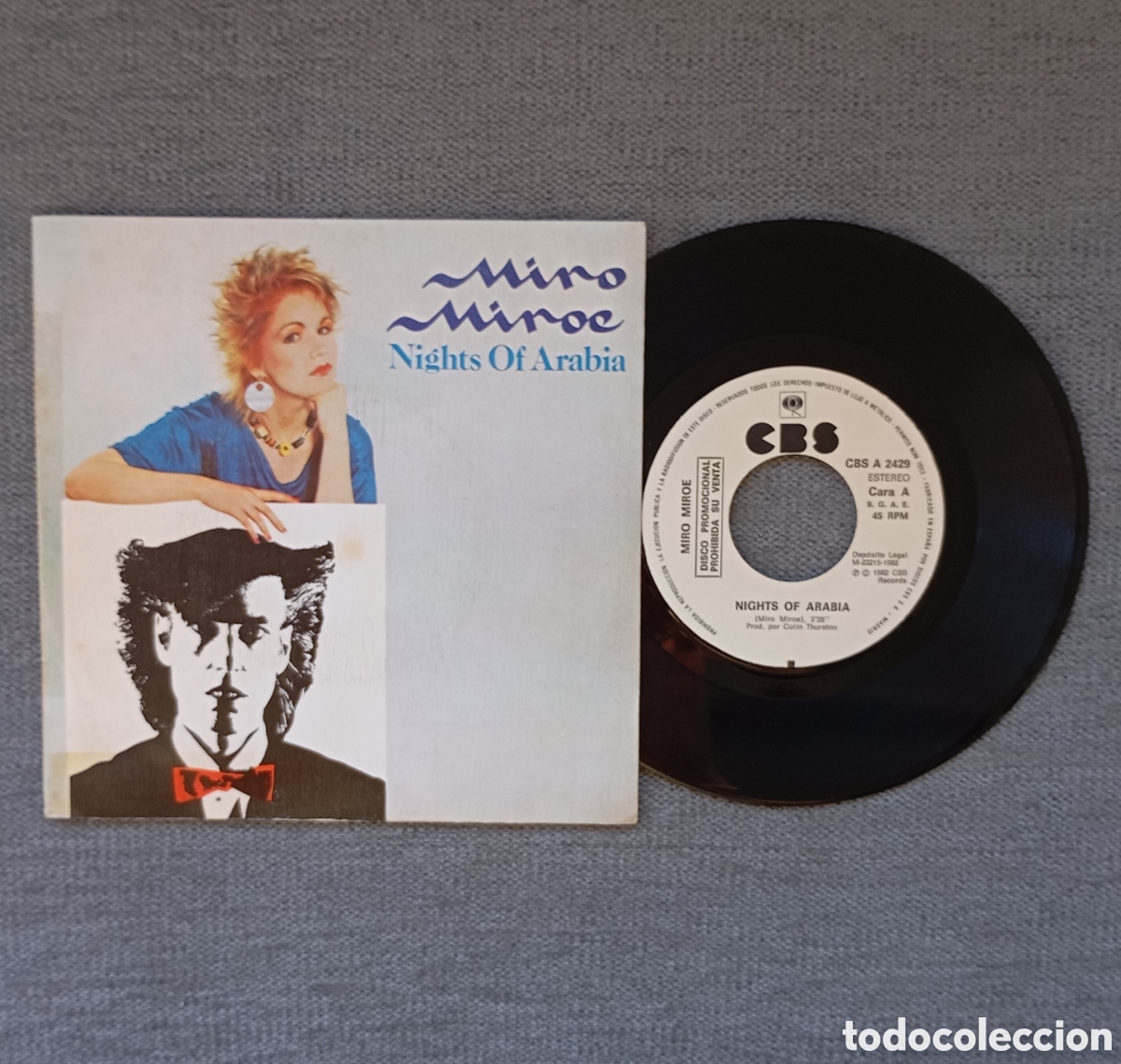 Discos de vinil: Miro Miroe. Nights Of Arabia. Single 7&rdquo;PROMO, a una sola cara, a&ntilde;o 1982.