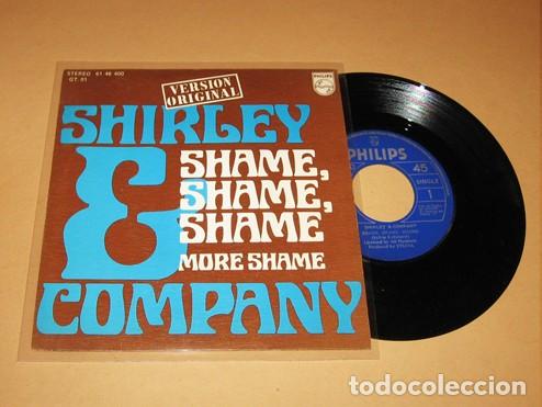 Discos de vinilo: SHIRLEY AND COMPANY - SHAME SHAME SHAME (VERSION ORIGINAL) - SINGLE - 1975 - N&ordm;1 EN DISCOTECAS